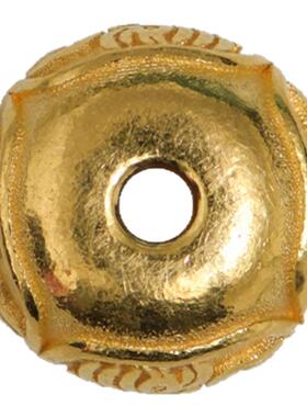 手工錾刻古法黄金扎基拉姆桶珠