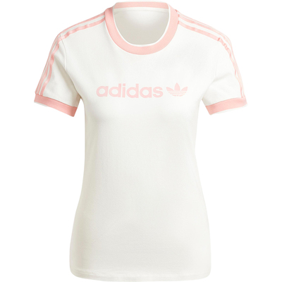 Adidas/阿迪达斯正品三叶草女士经典修身针织透气短袖IY9234