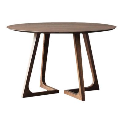 实木圆桌圆形餐桌橡木打造