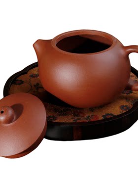 ZSH发】宜兴紫砂壶功夫茶壶红皮龙西施壶马上有钱朱泥茶宠礼盒