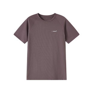 ttelen冰感透气网格短袖基础运动t恤男简约健身弹力紧身速干上衣