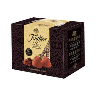 法国进口Truffettes乔慕纯可可脂松露形黑巧克力新年礼盒女友闺蜜