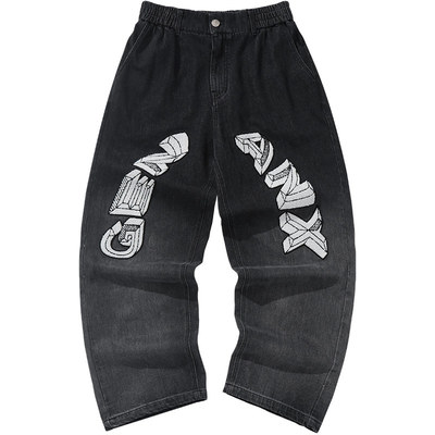 GENANX闪电潮牌春季牛仔裤