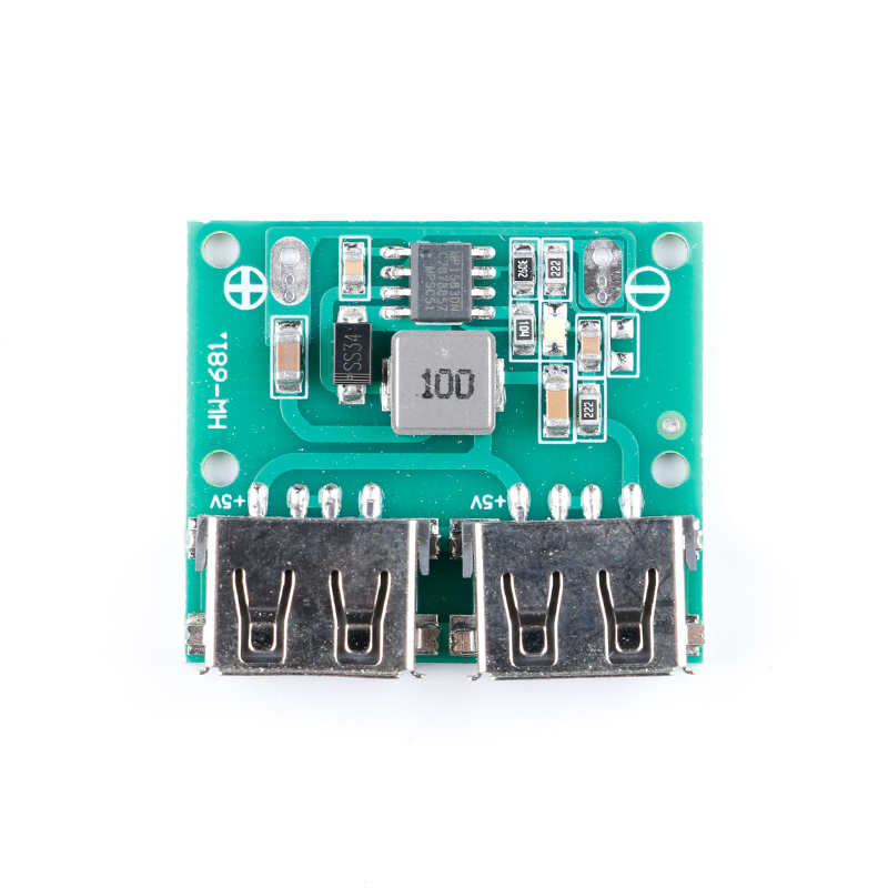 双USB输出 9V/12V/24V转5V 3A DC-DC车载充电 降压稳压充电模块