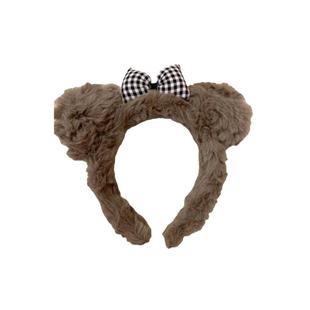 可爱卡通掌门狗毛绒发箍女2025新款毛茸茸kt猫发卡熊耳朵头箍头饰