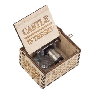 秃鸡！哈利波特海德薇手摇木质音乐盒迷你八音盒发条创意生日礼物