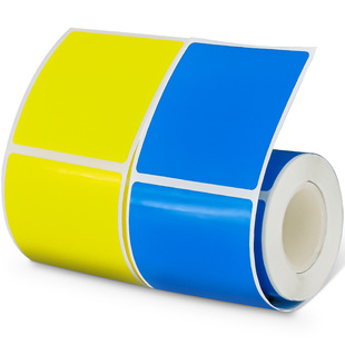 德佟DP30S/DP27S彩色标签纸条码打印纸食品商品价格固定资产哑银设备热敏合成纸防水银色不干胶透明标签贴纸