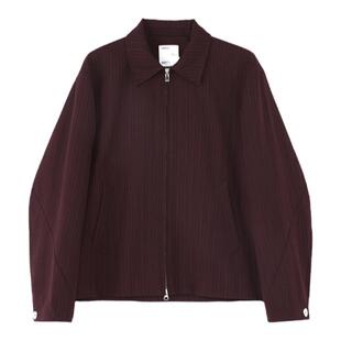 ROARINGWILD  咆哮野兽主线 酒红色暗纹制式拉链夹克