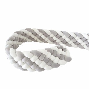 ins nordic麻花床围6股加高婴儿床围栏软包防撞床头靠垫A类床靠