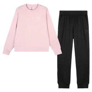 安踏运动套装女款2026春秋季新款宽松透气休闲跑步卫衣长裤两件套