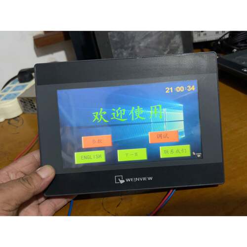 议价威纶通触摸屏MT6071iP1WV拆机件实物拍摄屏幕维修