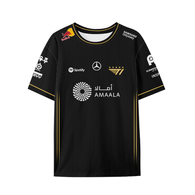 T1战队队服S15全球总决赛速干t恤