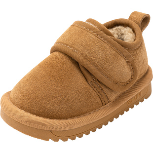 英贝米尼男童棉鞋冬季加绒加厚儿童棉靴2025新款防滑男宝宝雪地棉