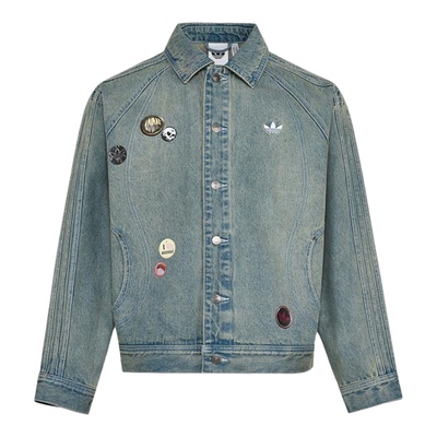 阿迪达斯三叶草男子牛仔外套