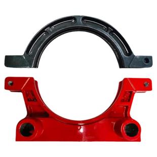 PE热熔焊机对焊机配件架子上环下夹具上压盖下夹瓦手摇对接熔接器