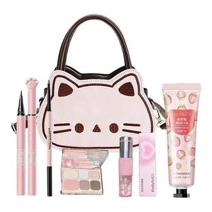 【送粉猫包】七件彩妆套装化妆品全套口红唇釉学生平价生日礼物