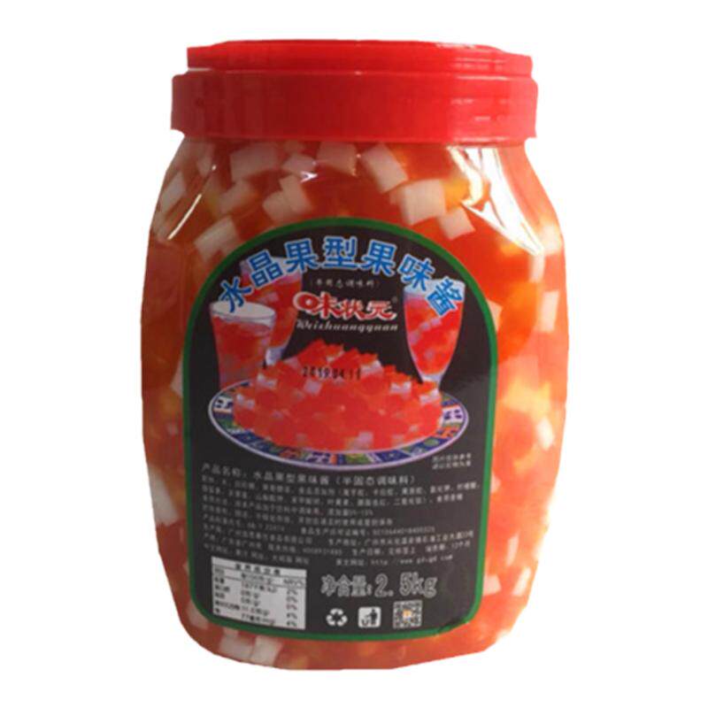状元水晶果彩色甜品奶茶店