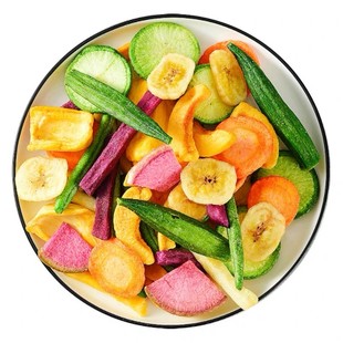 综合果蔬脆什锦脆片混合果蔬干脱水水果蔬菜干孕妇小孩零食香菇脆