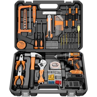 工具箱家用工具套装电动螺丝刀电工组合电钻五金维修大全万能全套