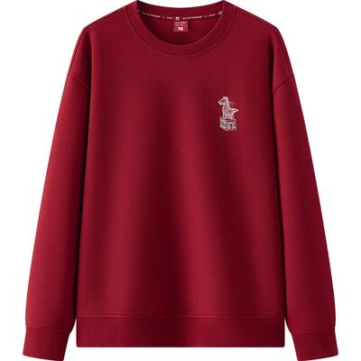 森马国博衍艺联名棋格印花卫衣男