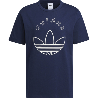 Adidas/阿迪达斯官方正品三叶草男士宽松透气休闲运动短袖JD3257