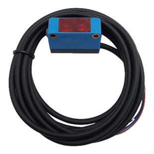 漫反射方形光电开关激光传感器远近可调不受颜色影响红外小光斑