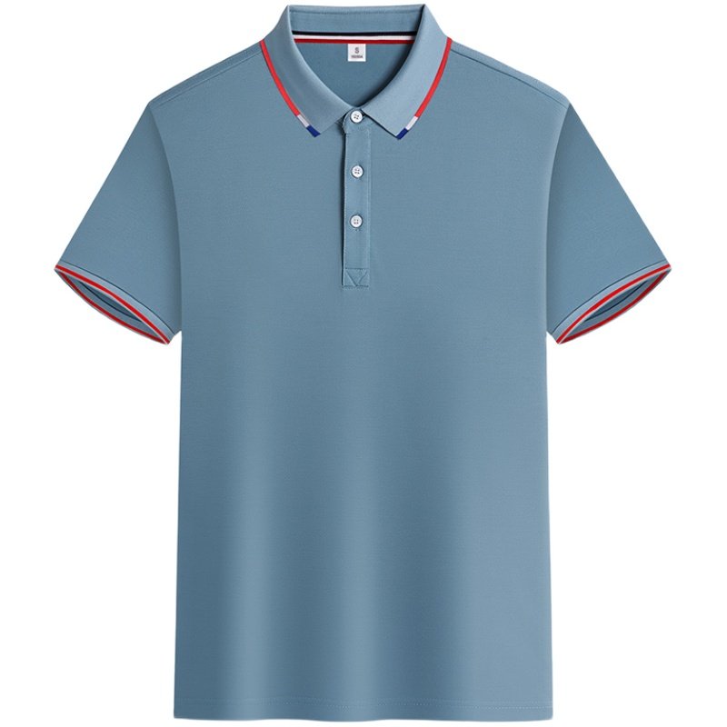 雅鹿夏季短袖t恤男潮流翻领POLO衫男士冰丝薄款T恤上衣服