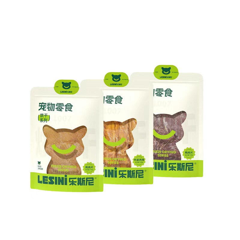 乐斯尼狗零食磨牙纯肉鸡鸭肉干