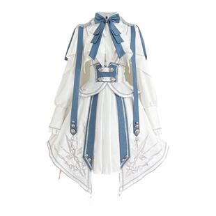 原创设计【星辉骑士】原创lolita洛丽塔长袖上衣sk半裙骑士风套装