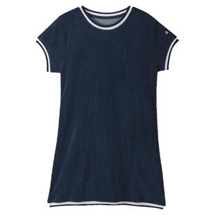 芬兰reima小女孩儿童裙子大童春夏新款海边时尚防晒短袖连衣裙