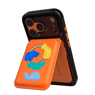 CASEGOOD 原创小众苹果17pro星宇橙手机壳背贴磁吸卡包支架15适用iPhone16promax保护套14全包透黑金新款