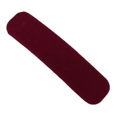 红色丝绒发夹女纯色简约发卡bb夹