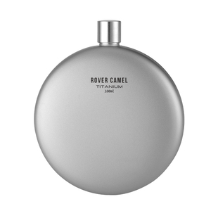 揽胜纯钛酒壶便携式随身装酒壶酒杯套装威士忌白酒扁平钛合金酒具