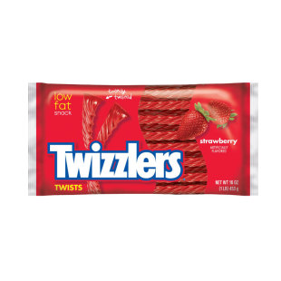美国多滋乐吸管草莓味扭扭糖詹姆斯同款软糖零食Twizzlers Twists
