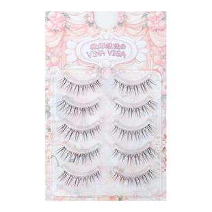 薇娜维佳《158》圣诞假睫毛透明梗氧气自然仿真素颜韩妆磨尖睫毛