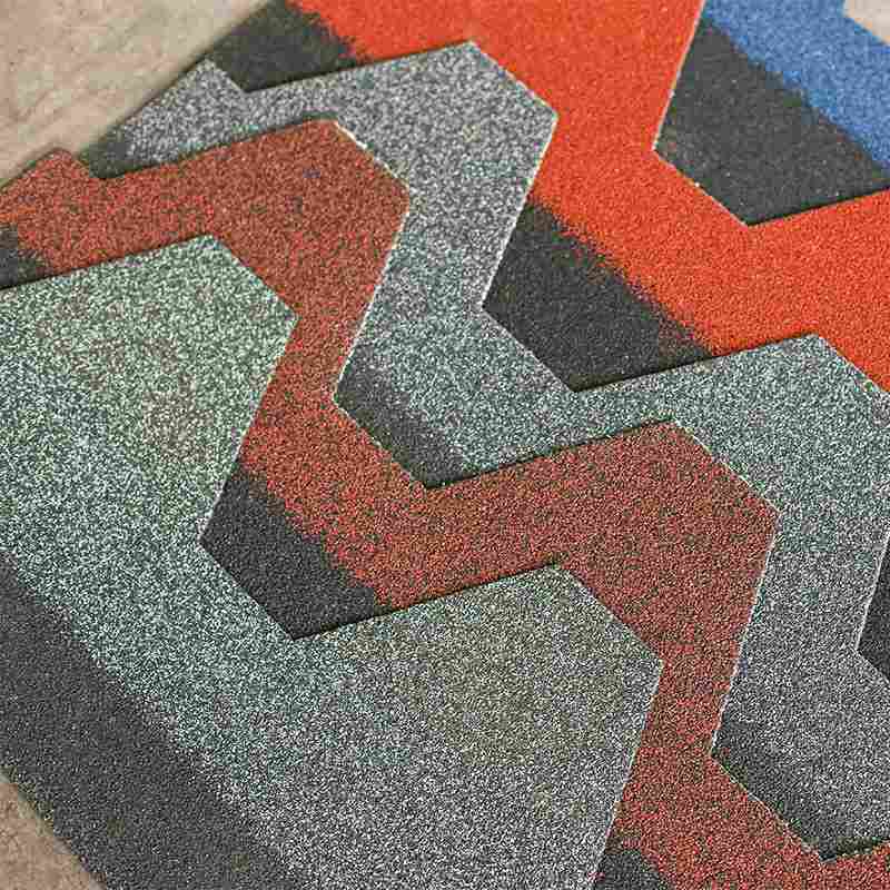 厂家新型彩色沥青瓦油毡别墅防水卷材轻钢多彩沥青木屋纤瓦瓦玻