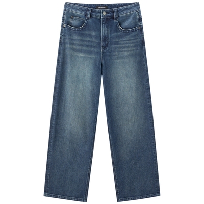 太平鸟秋季新款宽松哈伦牛仔裤女