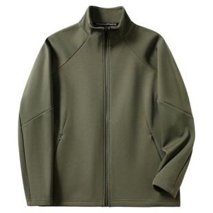 轻奢极简 3D立体裁剪秋冬男士高端防风加绒保暖运动休闲夹克外套