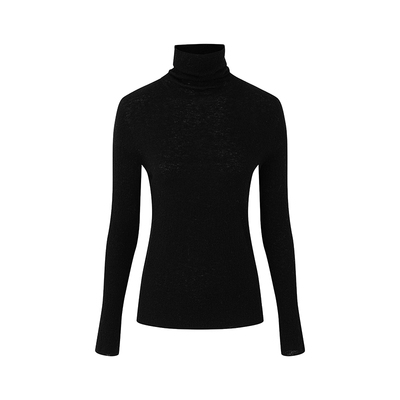 丝羊绒高领修身显瘦打底衫