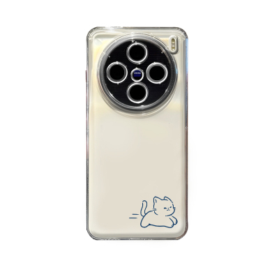 适用vivox300pro手机壳vivox200mini情侣x100s新款ultra猫咪x90透明80小鱼干70男女60全包镜头小众简约情侣款