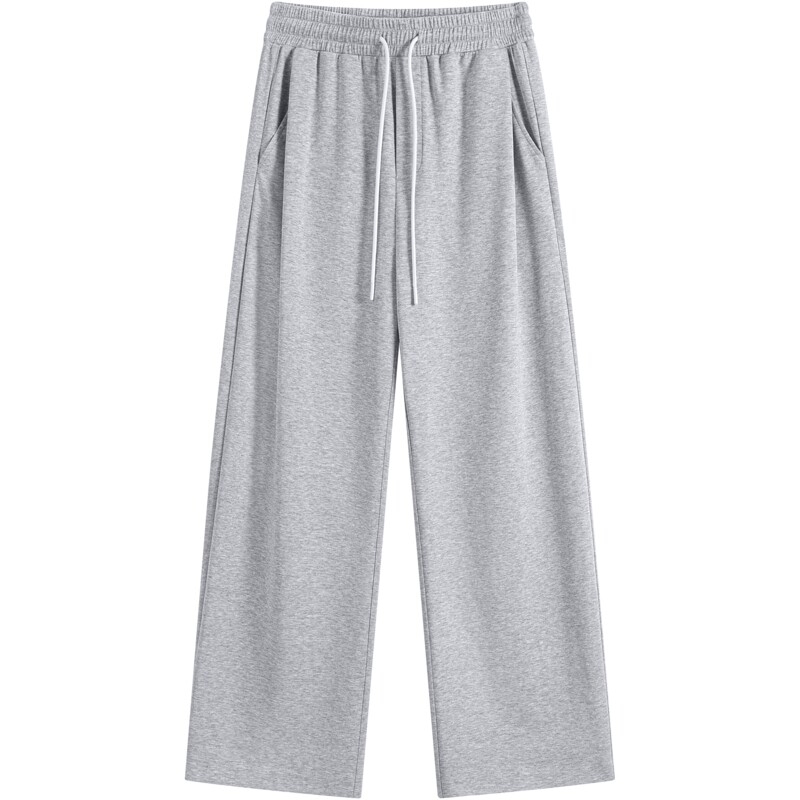 gxgjeans男装 格纹拼接潮流宽松休闲长裤卫裤男裤 26夏新品