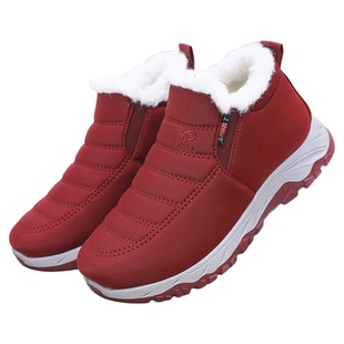 冬季老北京棉鞋女鞋加绒加厚中老年妈妈鞋软底防滑保暖老年人棉靴
