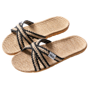 回力亚麻拖鞋女夏室内家居防滑不臭脚地板拖鞋新款凉拖鞋麻夏季
