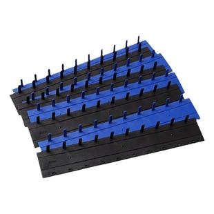 10孔装订夹条 扣式装订条 3mm5mm7.5mm10mm20mm25塑料装订条压条 装订机适用 黑色夹条 3MM100支50支装