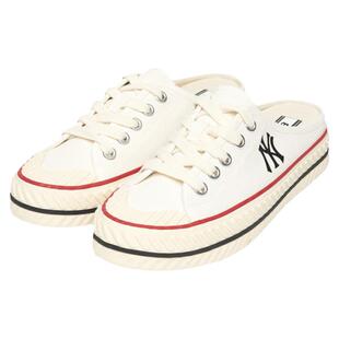 【情人节礼物】MLB官方男女帆布鞋情侣半拖简约小白鞋MUUD1/MUM21