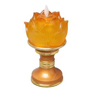 仿真蜡烛佛前灯佛供灯长明灯电池款法会led仿真火焰莲花灯佛供灯