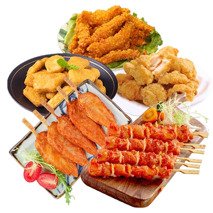 大用空气炸锅油炸半成品小吃鸡柳鸡米花鸡块骨肉相连烧烤食材炸串