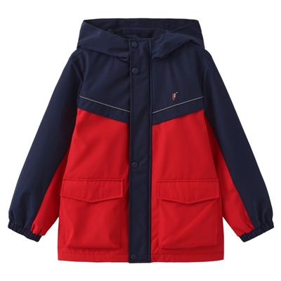 男童儿童加绒连帽外套