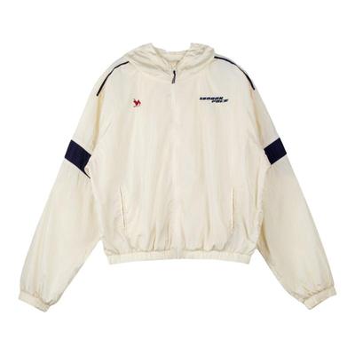 【明星同款】龙脸DRAGON FACE 复古连帽运动教练夹克 运动外套