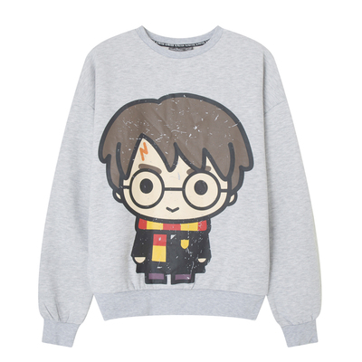 哈利波特 primark联名款 Q版哈利 加绒卫衣外套